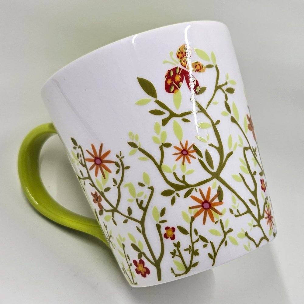 Starbucks 2007 Spring Flowers and Butterflies 12oz Mug EUC ✨HP✨